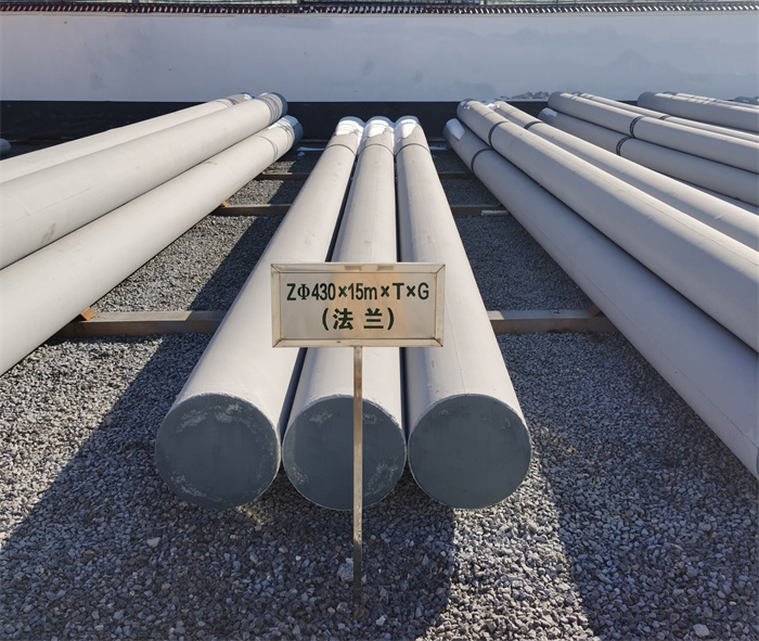 漳浦430×15米×T×G法兰水泥杆